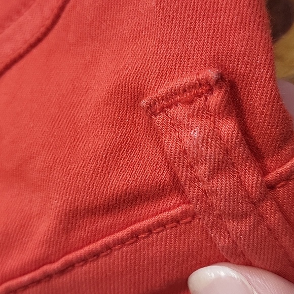 Red Ruffle Bottom Jeans Raffaello Rossi - Picture 8 of 9